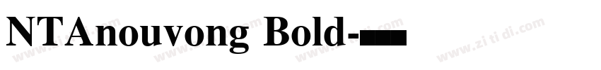 NTAnouvong Bold字体转换